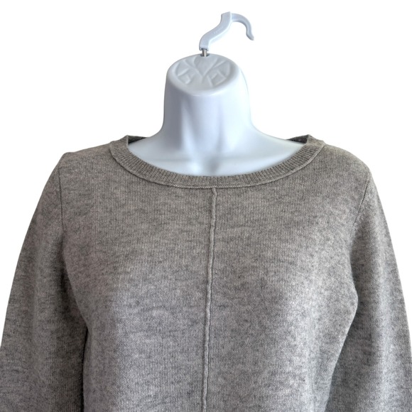 Philosophy Dane Lewis Cashmere Boatneck Sweater Light Gray Size S Quiet Luxury - Picture 2 of 6